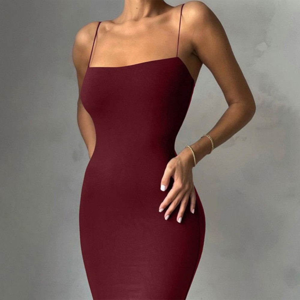 Summer New Women's Clothes Dress Sexy Strap Fashionable Slim Fit Casual Dresses