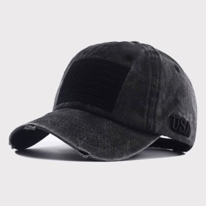 YJL Wholesale Vintage American Flag Letter Embroidery Outdoor Breathable Sunscreen Hats Caps Sports Caps Baseball Caps For Man