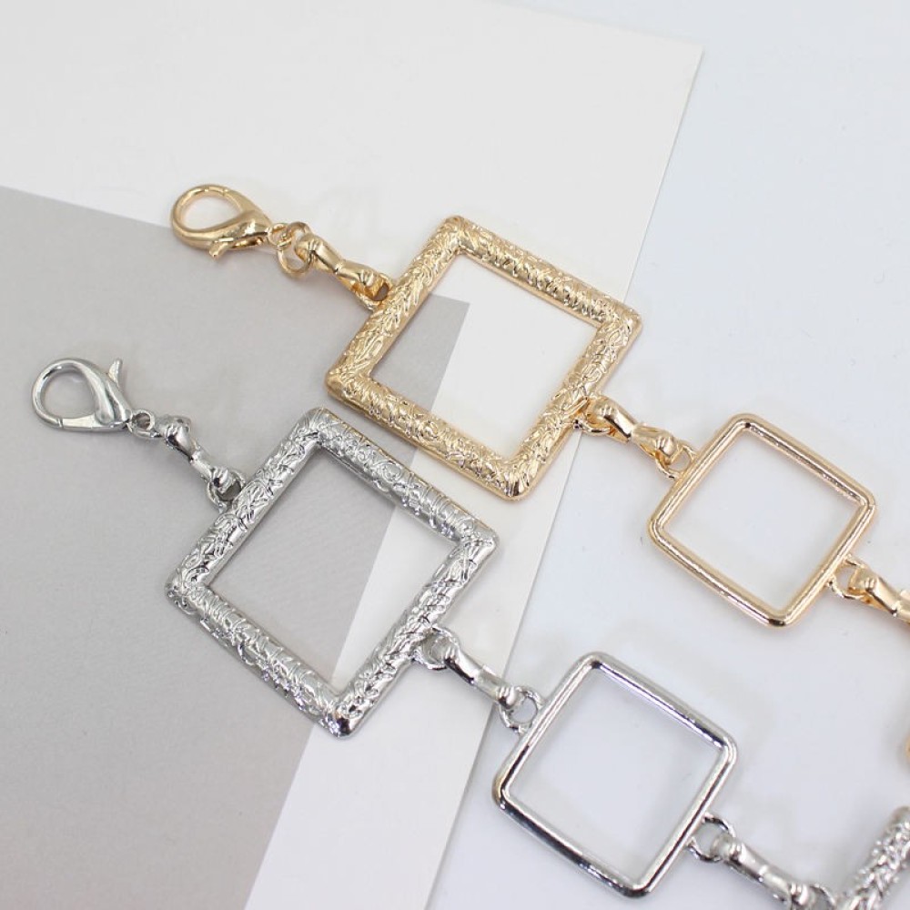 Square Metal Chian New Design 18K Gold Silver Plated Waist belt for women dresses woman