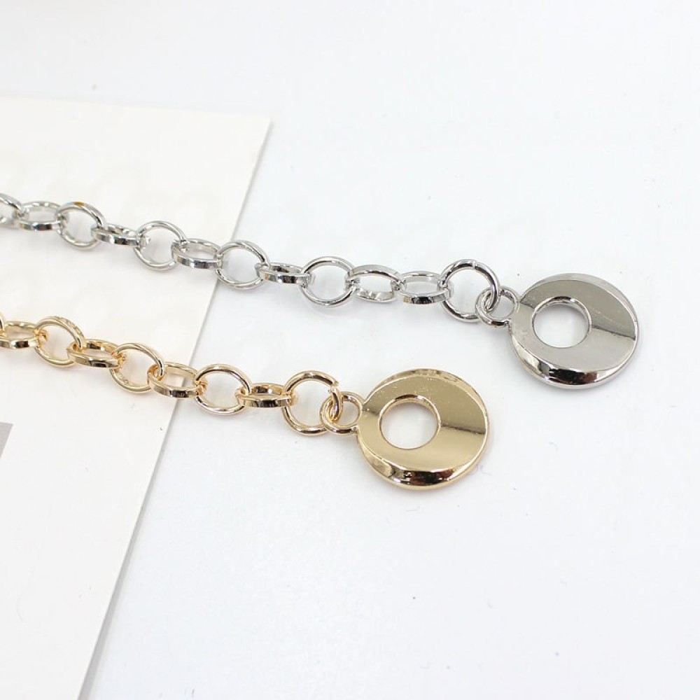 Square Metal Chian New Design 18K Gold Silver Plated Waist belt for women dresses woman