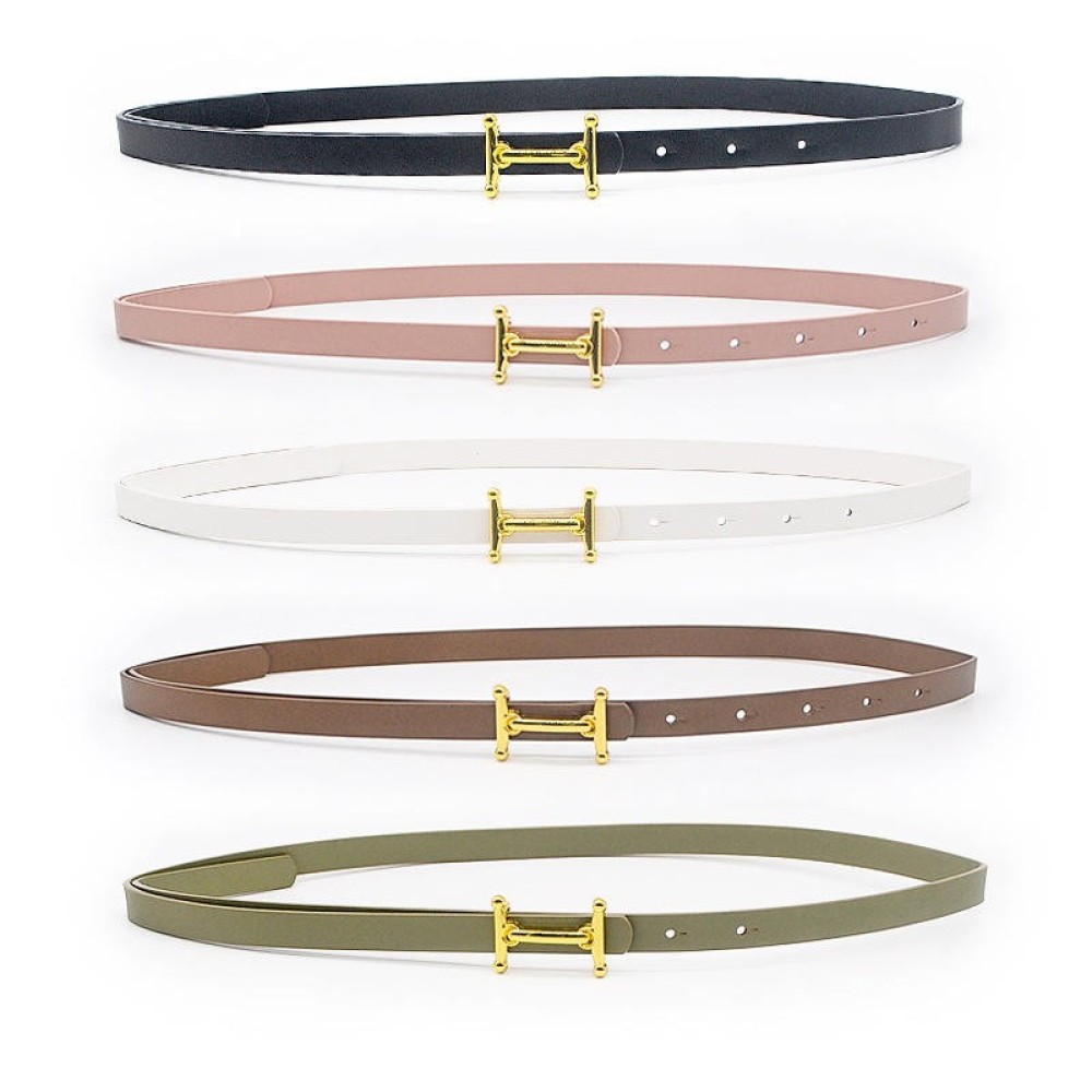 Thin belt H for women Korean version thin waist Belt for women Simple coat Belt Accessories Dress Decorative waistband