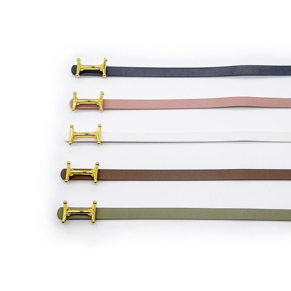 Thin belt H for women Korean version thin waist Belt for women Simple coat Belt Accessories Dress Decorative waistband