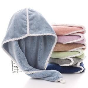 Fast Dry Towel Coral Fleece Hair-drying Towel Cap Hair Wraps Hair Drying Cap