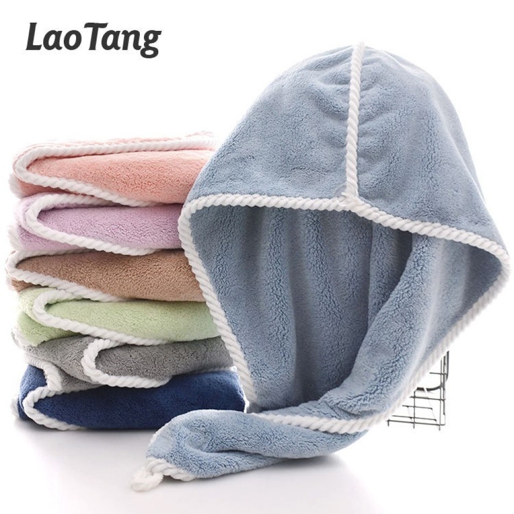 Fast Dry Towel Coral Fleece Hair-drying Towel Cap Hair Wraps Hair Drying Cap