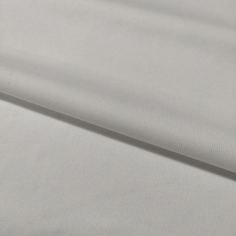 China Textile Manufacturer 100 Polyester Single Jersey Fabrics White Jersey Knit Fabric
