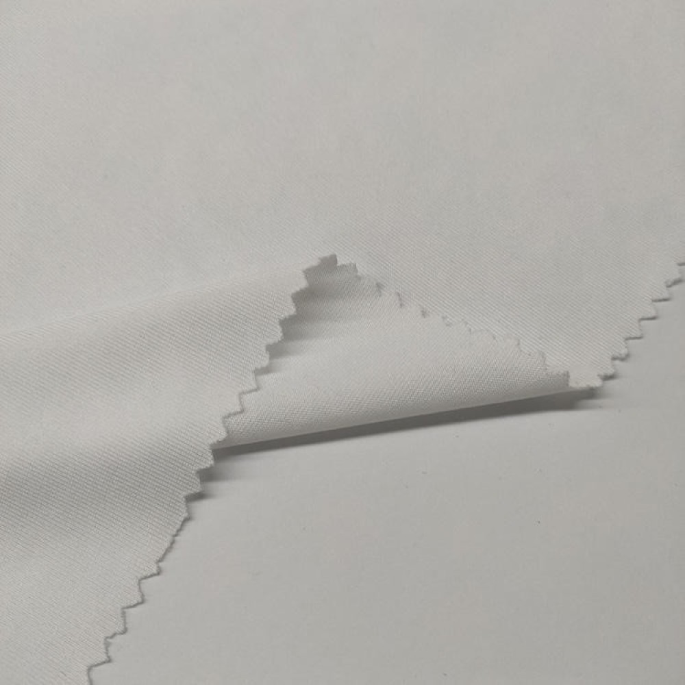 China Textile Manufacturer 100 Polyester Single Jersey Fabrics White Jersey Knit Fabric
