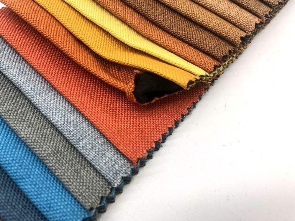 Linen type 300gsm nonwoven backing a fabric furniture upholstery fabric linen for home textile